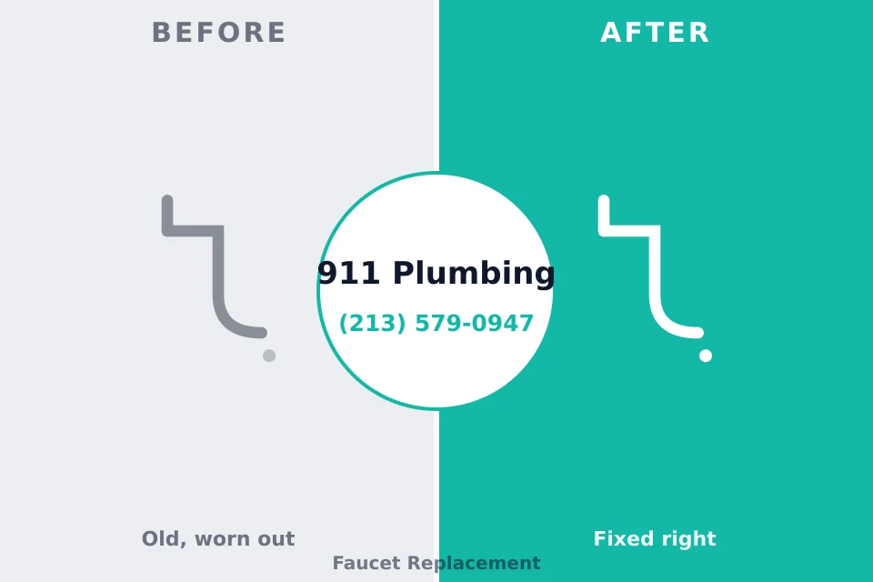 Before and after: plumbing company Eldersburg, MD